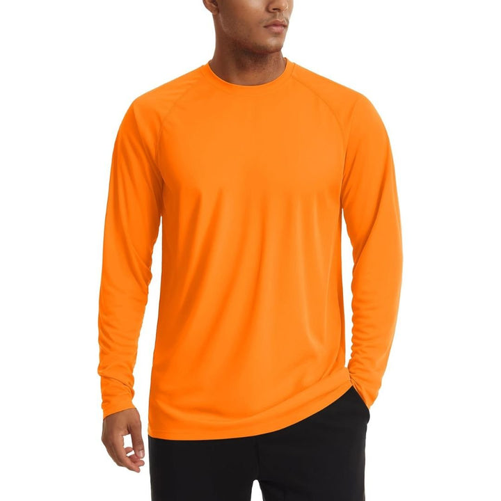 Men's UPF 50+ Long Sleeve Quick Dry Sun Protection Shirt - Men's Sun Protective Shirts