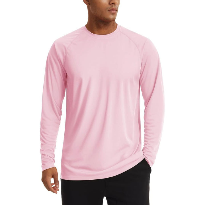 Men's UPF 50+ Long Sleeve Quick Dry Sun Protection Shirt - Men's Sun Protective Shirts