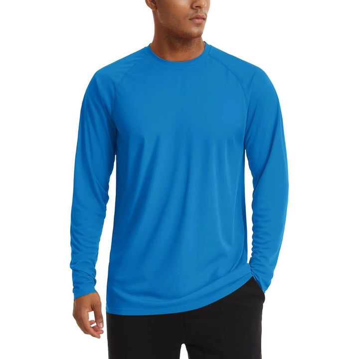 Men's UPF 50+ Long Sleeve Quick Dry Sun Protection Shirt - Men's Sun Protective Shirts