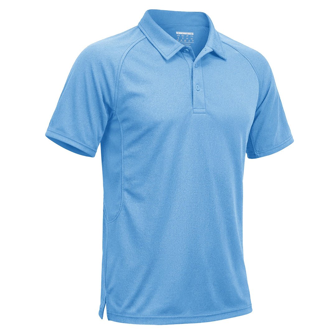 TACVASEN Sky Blue UPF 50+ Performance Tactical Polo Shirt