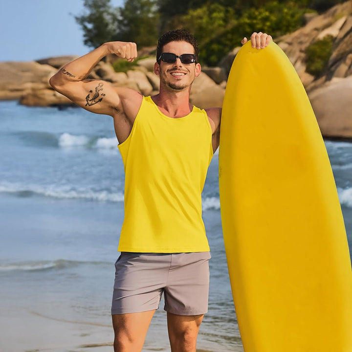 Men's UPF 50+ Quick Dry Workout & Gym Tank Top - LT25M1417
