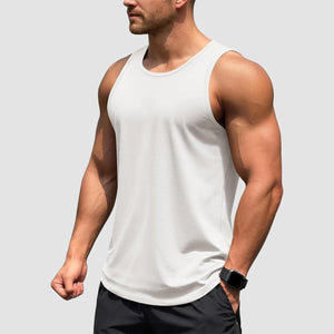 TACVASEN White Men's UPF 50+ Quick Dry Workout & Gym Tank Top