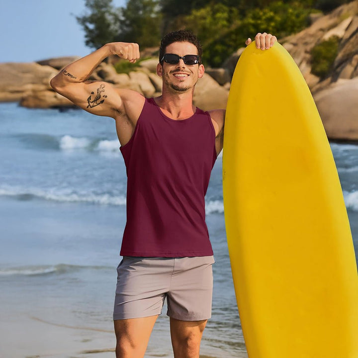 Men's UPF 50+ Quick Dry Workout & Gym Tank Top - LT25M1417