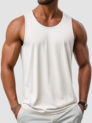 TACVASEN White Men's UPF 50+ Quick Dry Workout & Gym Tank Top
