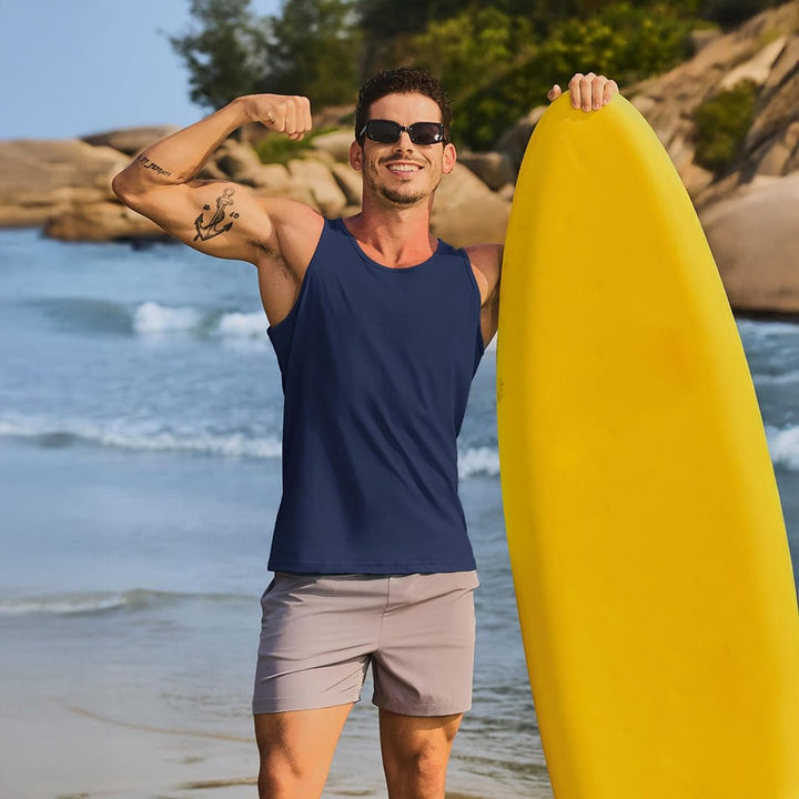 Men's UPF 50+ Quick Dry Workout & Gym Tank Top - LT25M1417