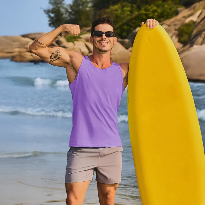 Men's UPF 50+ Quick Dry Workout & Gym Tank Top - LT25M1417
