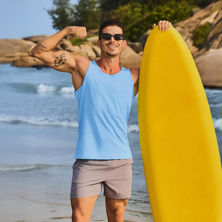 Men's UPF 50+ Quick Dry Workout & Gym Tank Top - LT25M1417