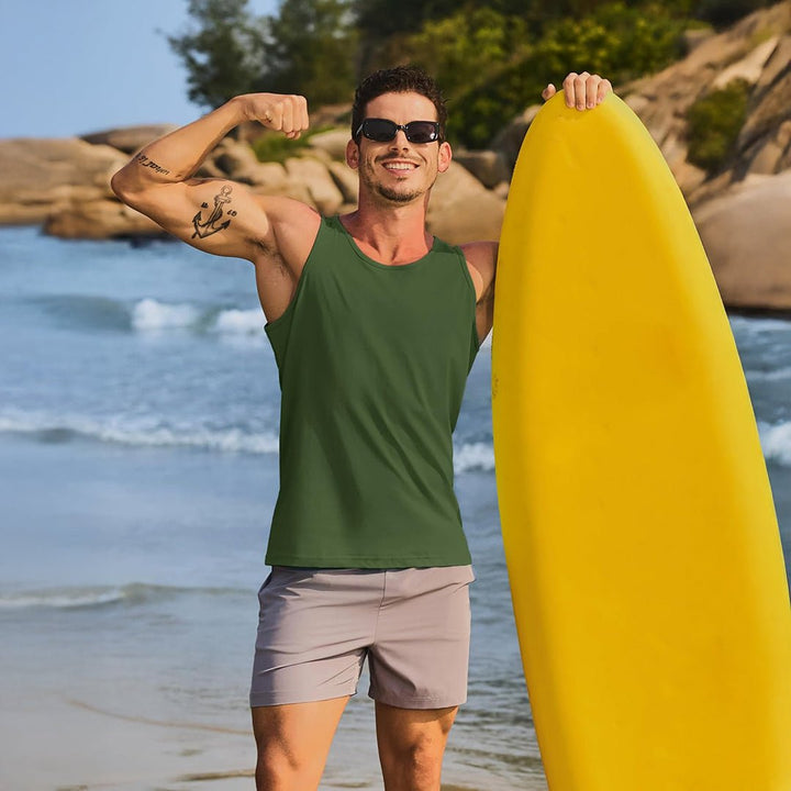 Men's UPF 50+ Quick Dry Workout & Gym Tank Top - LT25M1417