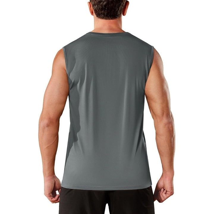 Men's UPF 50+ Sleeveless Quick Dry Gym Tank Tops - Men's T-shirts