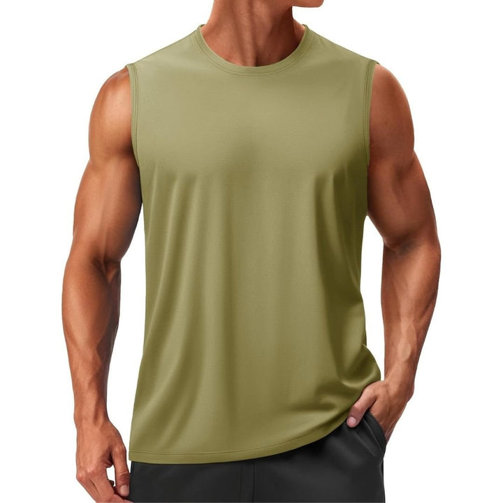 Men's UPF 50+ Sleeveless Quick Dry Gym Tank Tops - Men's T-shirts