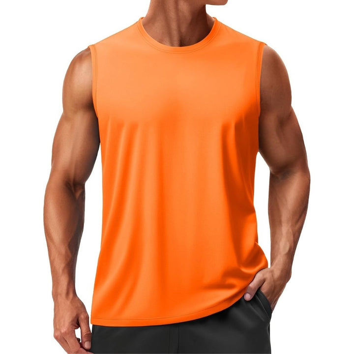 Men's UPF 50+ Sleeveless Quick Dry Gym Tank Tops - Men's T-shirts