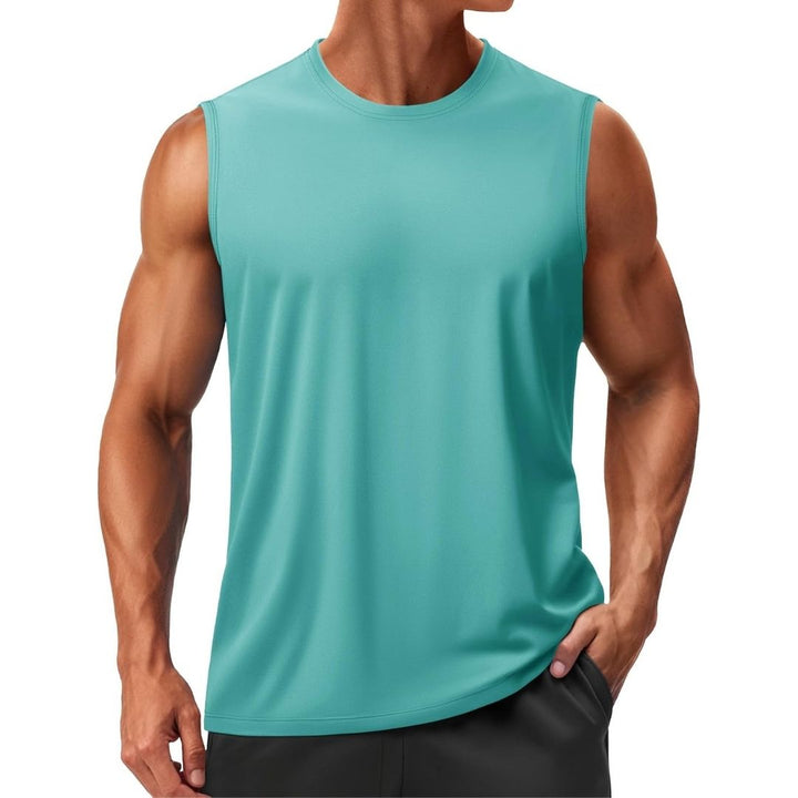 Men's UPF 50+ Sleeveless Quick Dry Gym Tank Tops - Men's T-shirts