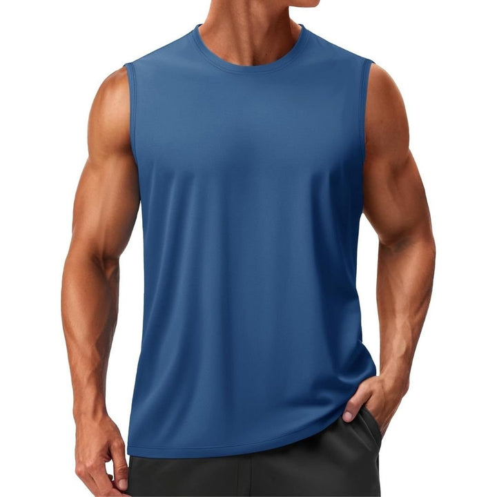 Men's UPF 50+ Sleeveless Quick Dry Gym Tank Tops - Men's T-shirts