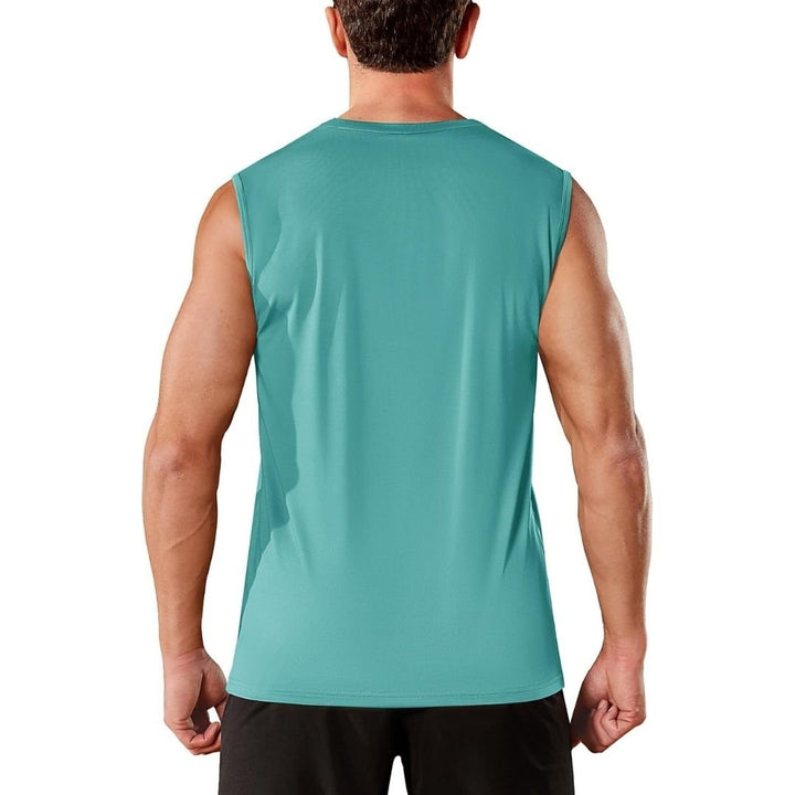 Men's UPF 50+ Sleeveless Quick Dry Gym Tank Tops - Men's T-shirts