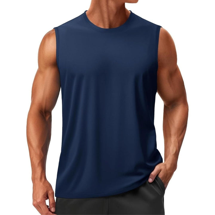 Men's UPF 50+ Sleeveless Quick Dry Gym Tank Tops - Men's T-shirts
