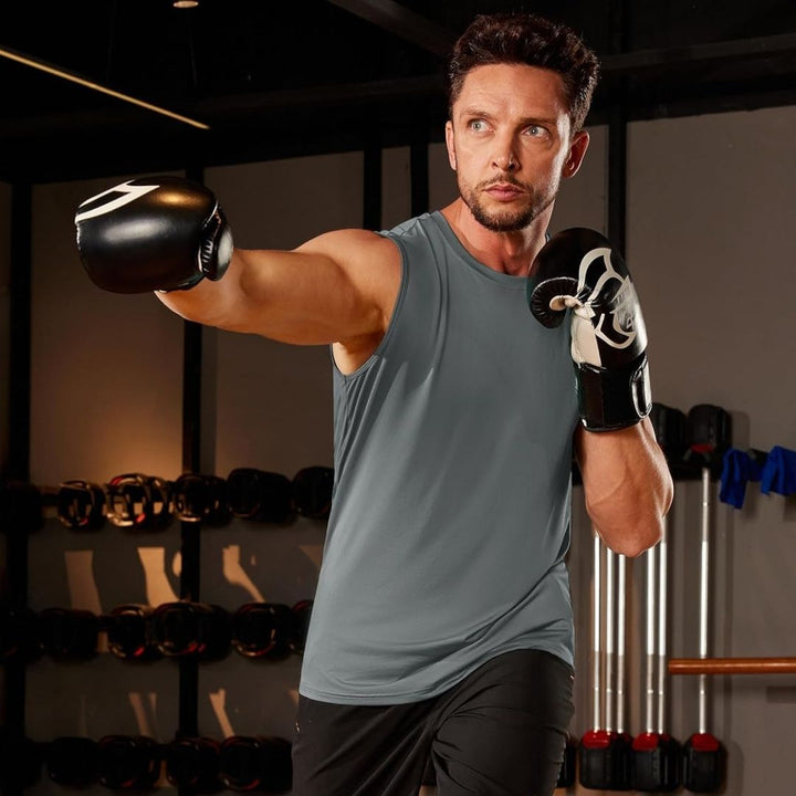 Men's UPF 50+ Sleeveless Quick Dry Gym Tank Tops - Men's T-shirts