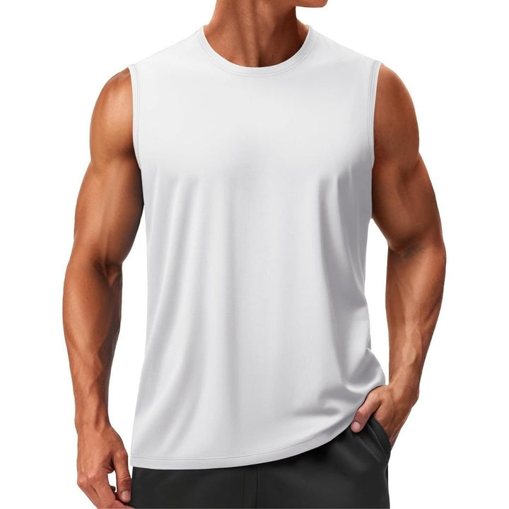 Men's UPF 50+ Sleeveless Quick Dry Gym Tank Tops - Men's T-shirts