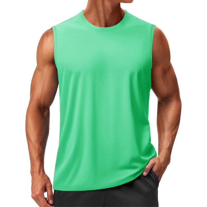 Men's UPF 50+ Sleeveless Quick Dry Gym Tank Tops - Men's T-shirts