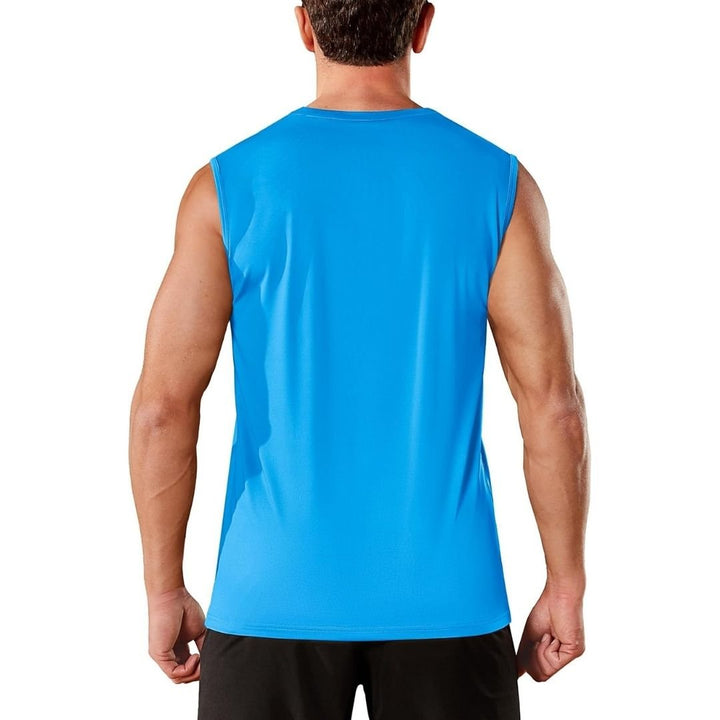 Men's UPF 50+ Sleeveless Quick Dry Gym Tank Tops - Men's T-shirts