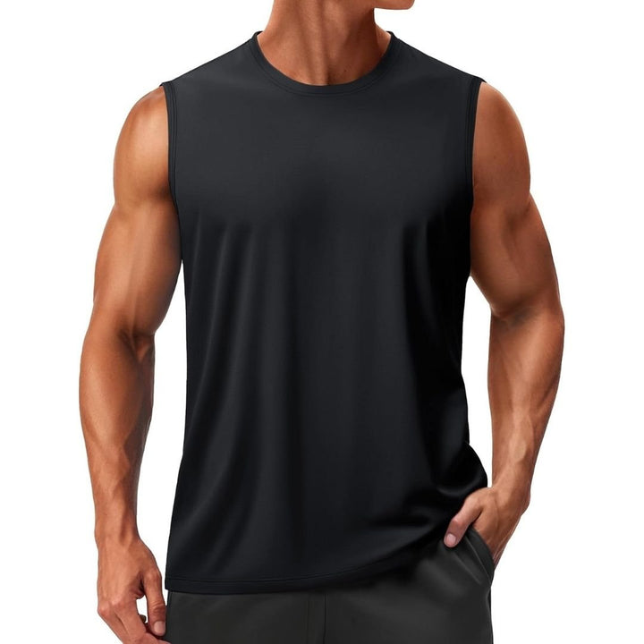 Men's UPF 50+ Sleeveless Quick Dry Gym Tank Tops - Men's T-shirts