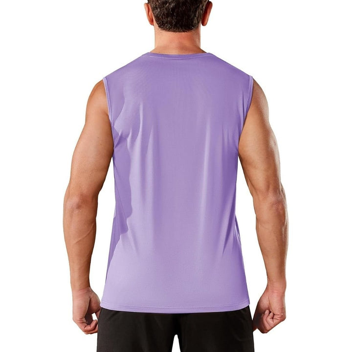 Men's UPF 50+ Sleeveless Quick Dry Gym Tank Tops - Men's T-shirts