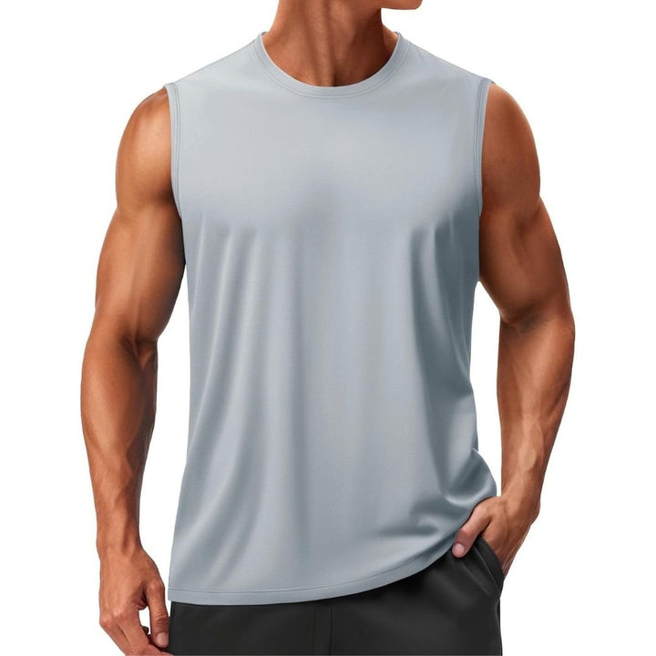 Men's UPF 50+ Sleeveless Quick Dry Gym Tank Tops - Men's T-shirts