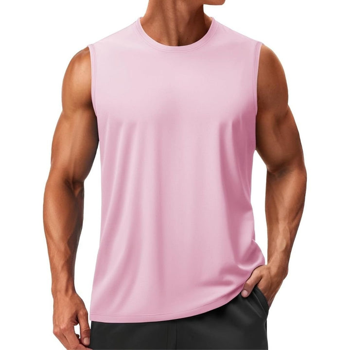 Men's UPF 50+ Sleeveless Quick Dry Gym Tank Tops - Men's T-shirts