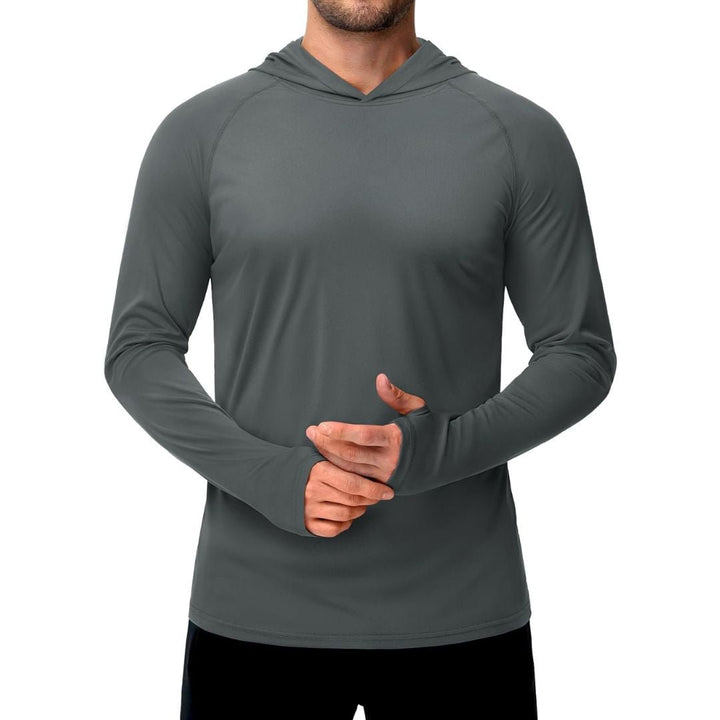 Men's UPF 50+ Sun Protective Athletic Rash Guard Shirts - Men's Running Shirts