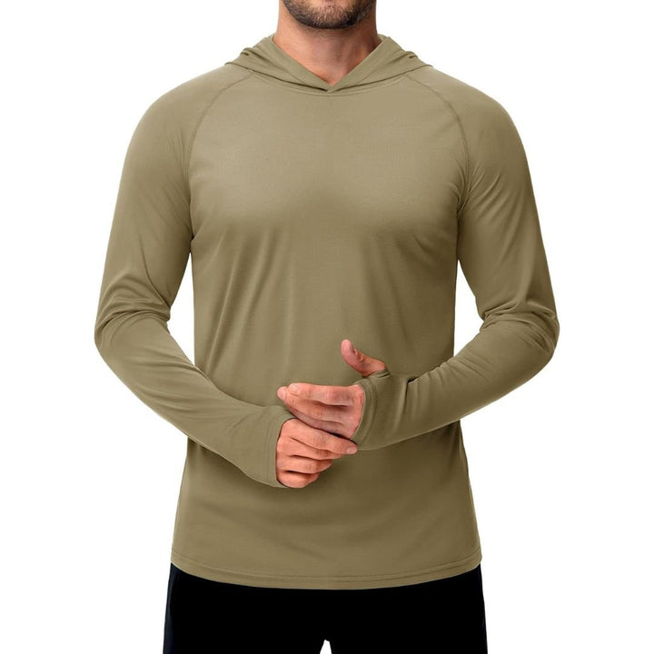 Men's UPF 50+ Sun Protective Athletic Rash Guard Shirts - Men's Running Shirts