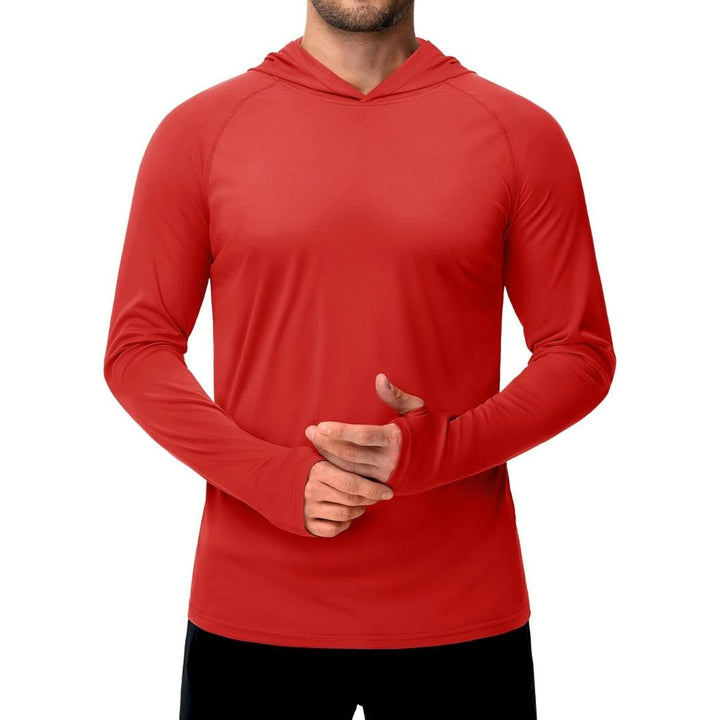 Men's UPF 50+ Sun Protective Athletic Rash Guard Shirts - Men's Running Shirts