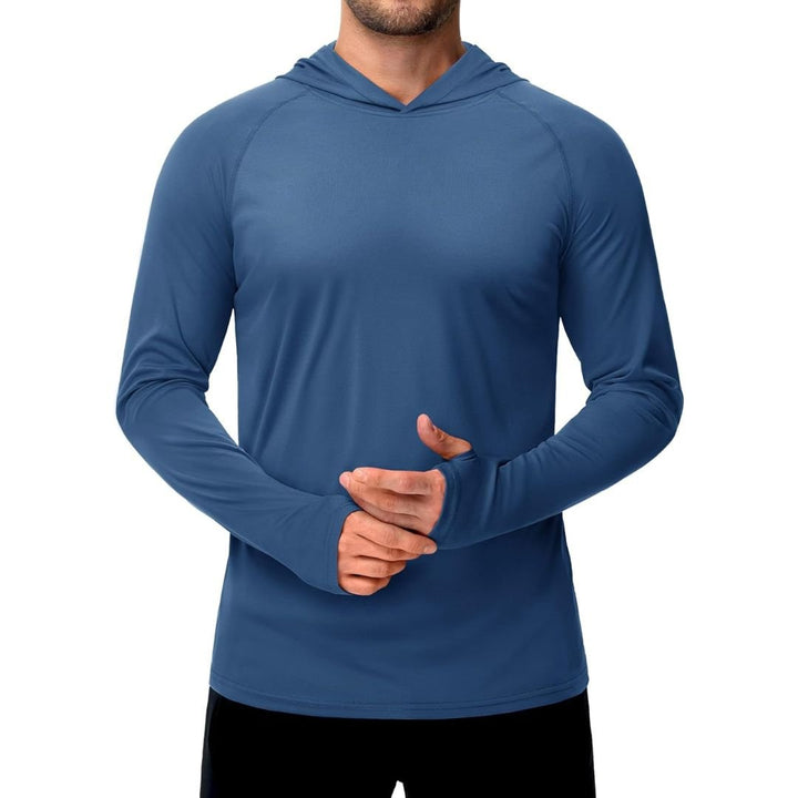 Men's UPF 50+ Sun Protective Athletic Rash Guard Shirts - Men's Running Shirts