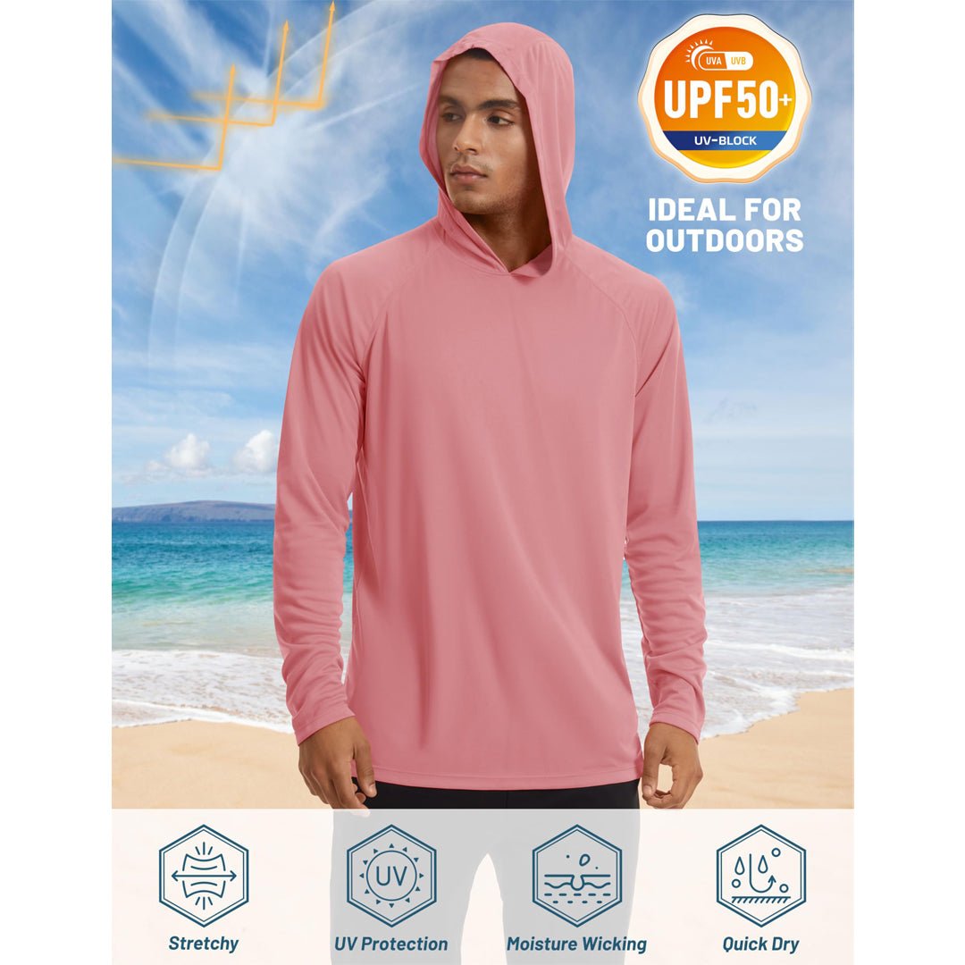 TACVASEN Blue Men's UPF 50+ Sun Protective Athletic Rash Guard Shirts