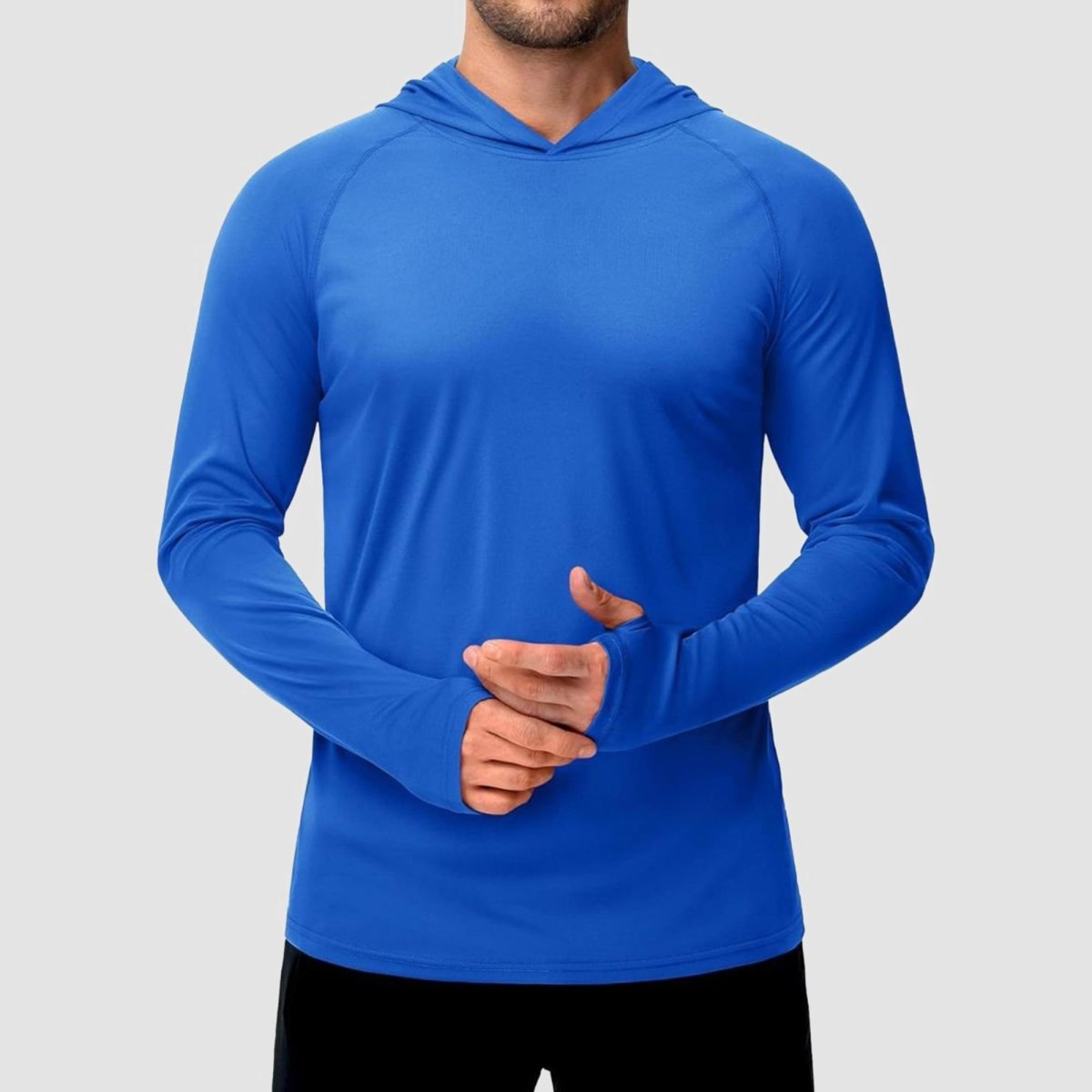TACVASEN Sapphire Blue Men's UPF 50+ Sun Protective Athletic Rash Guard Shirts