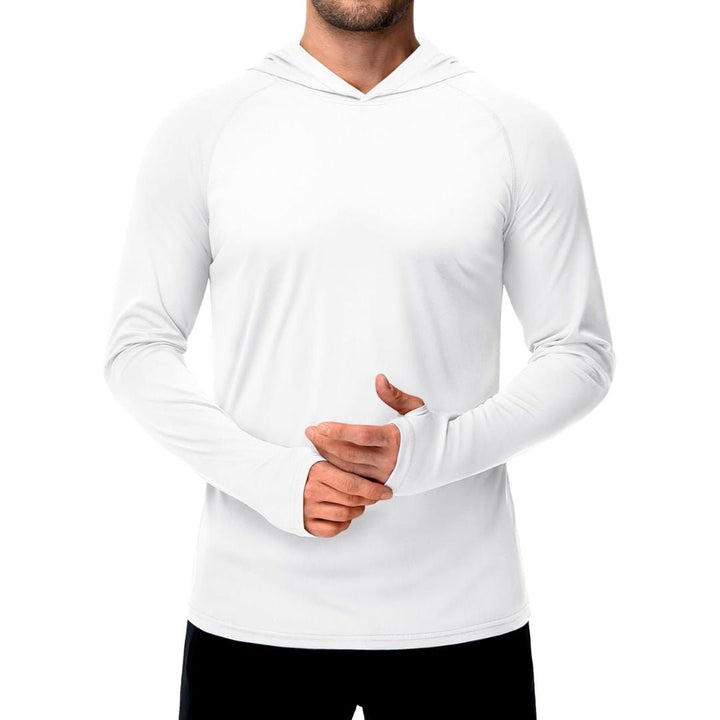 Men's UPF 50+ Sun Protective Athletic Rash Guard Shirts - Men's Running Shirts