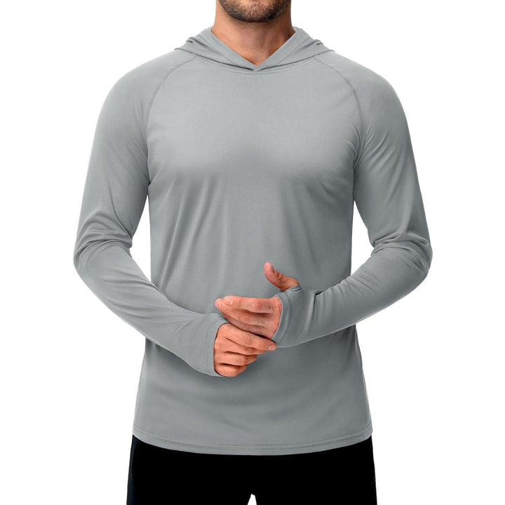 Men's UPF 50+ Sun Protective Athletic Rash Guard Shirts - Men's Running Shirts