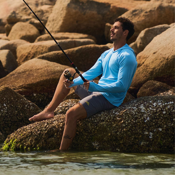 Men's UPF 50+ Sun Protective Athletic Rash Guard Shirts - Men's Running Shirts