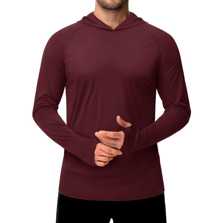 Men's UPF 50+ Sun Protective Athletic Rash Guard Shirts - Men's Running Shirts