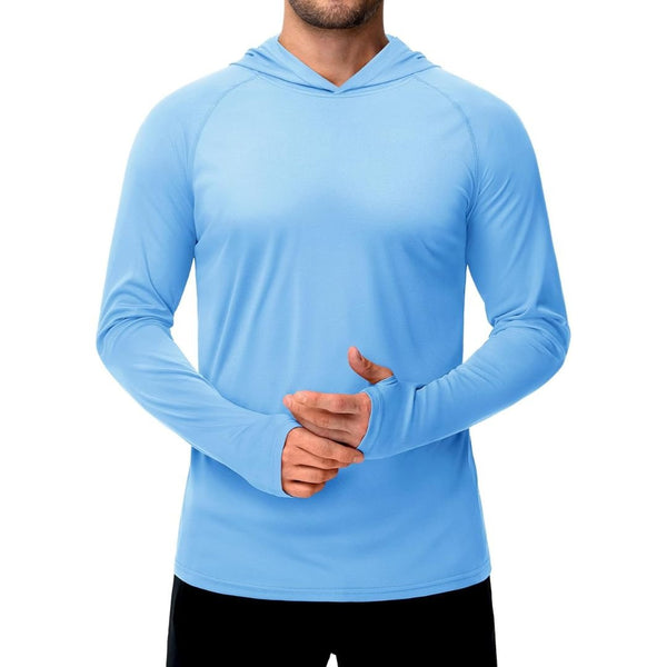 Men's UPF 50+ Sun Protective Athletic Rash Guard Shirts - Men's Running Shirts