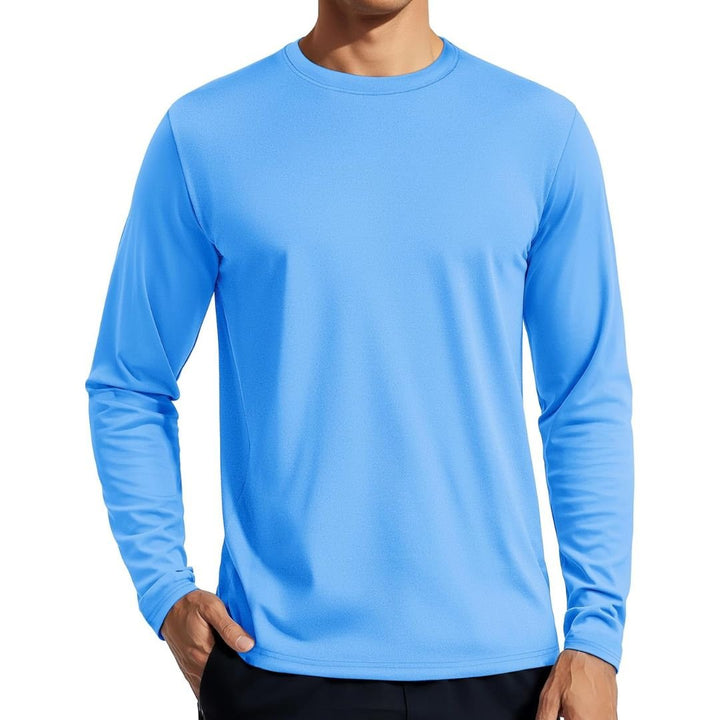 Men's UPF 80+ Sun Protection Quick Dry Outdoor Shirt - Men's Running Shirts