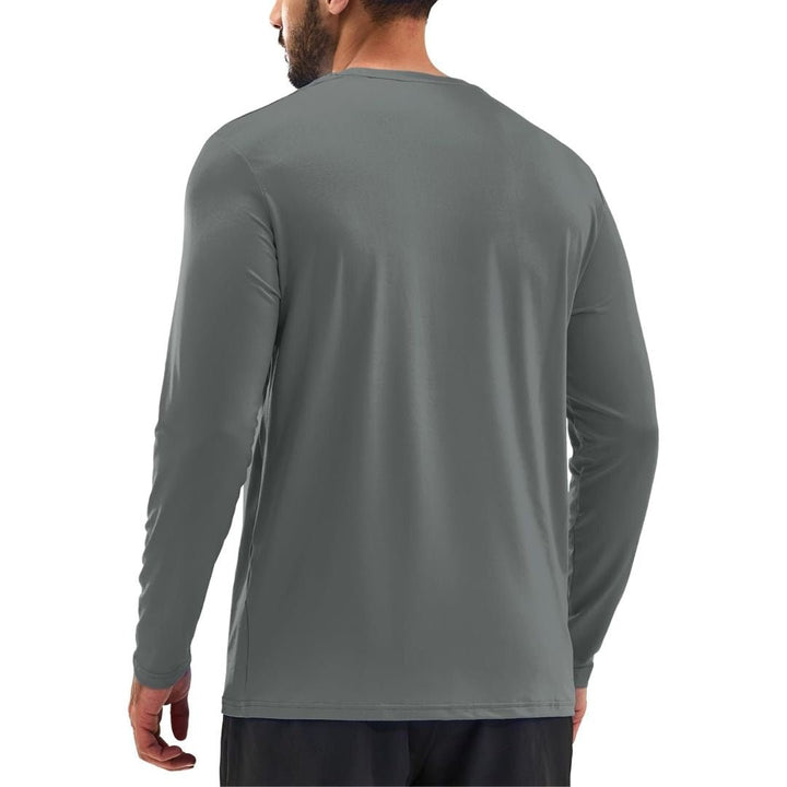 Men's UPF 80+ Sun Protection Quick Dry Outdoor Shirt - Men's Running Shirts