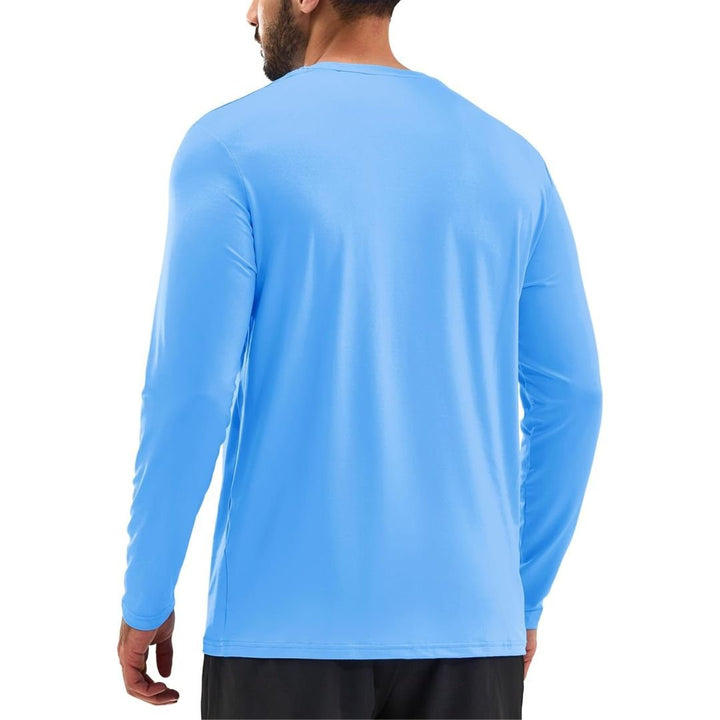 Men's UPF 80+ Sun Protection Quick Dry Outdoor Shirt - Men's Running Shirts