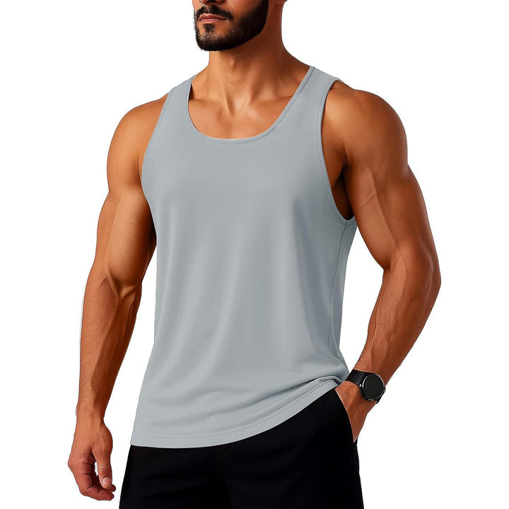 Men's UPF 80+ Y - Back Tank Top Quick Dry Muscle Shirt - AT25M3273