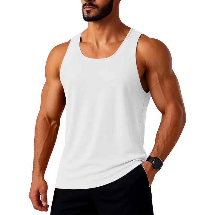 Men's UPF 80+ Y - Back Tank Top Quick Dry Muscle Shirt - AT25M3273
