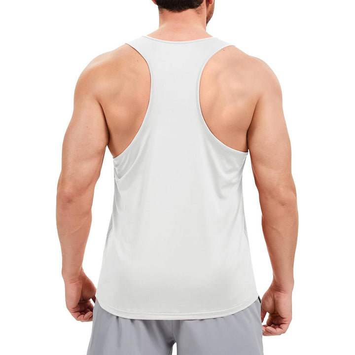 Men's UPF 80+ Y - Back Tank Top Quick Dry Muscle Shirt - AT25M3273