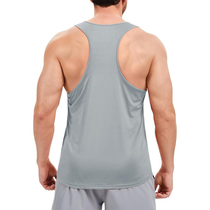 Men's UPF 80+ Y - Back Tank Top Quick Dry Muscle Shirt - AT25M3273