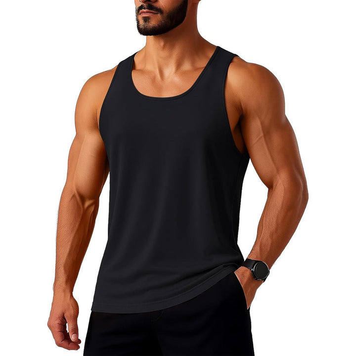 Men's UPF 80+ Y - Back Tank Top Quick Dry Muscle Shirt - AT25M3273