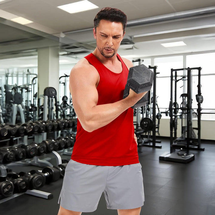 Men's UPF 80+ Y - Back Tank Top Quick Dry Muscle Shirt - AT25M3273