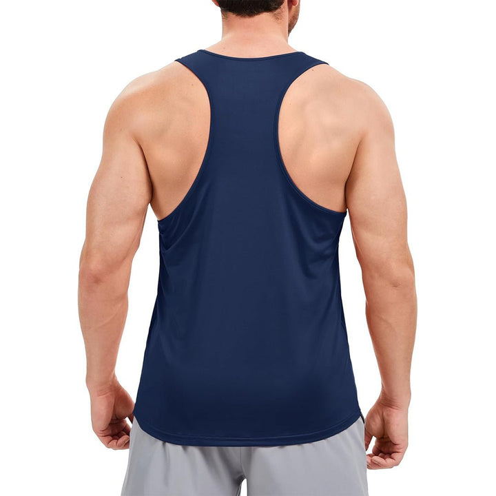 Men's UPF 80+ Y - Back Tank Top Quick Dry Muscle Shirt - AT25M3273