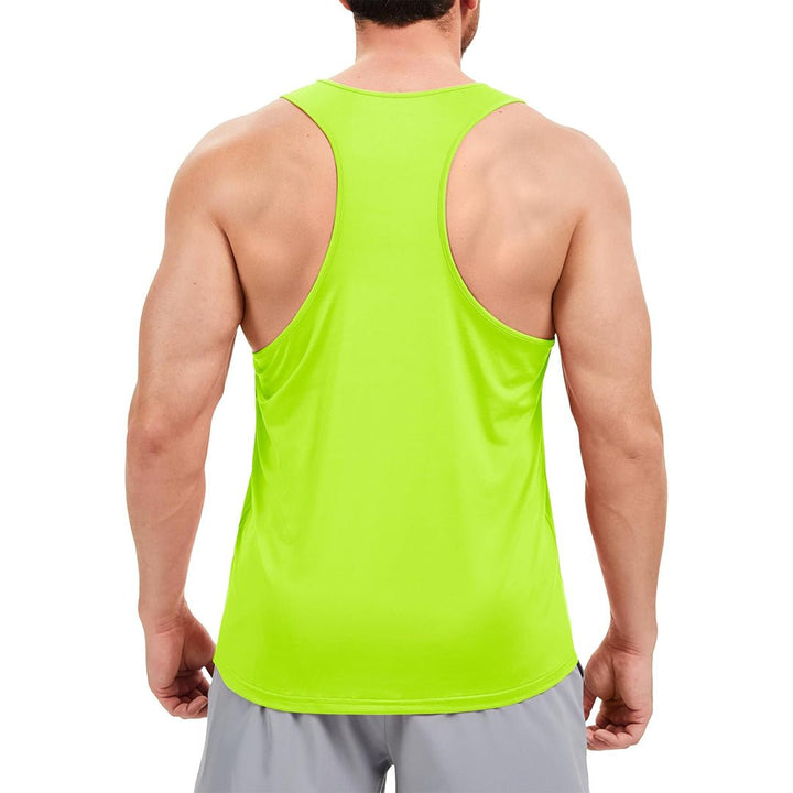 Men's UPF 80+ Y - Back Tank Top Quick Dry Muscle Shirt - AT25M3273