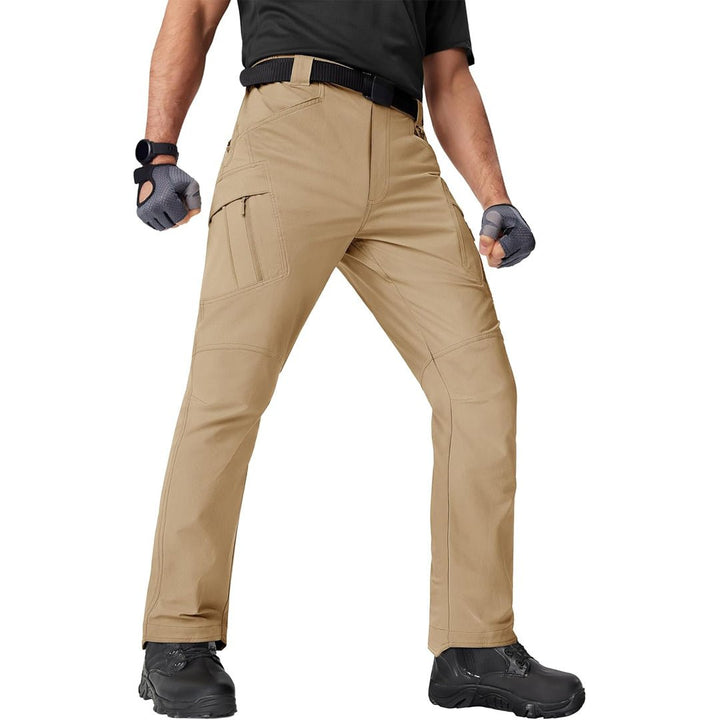 Men's Water Repellent Cargo Military Pants with 8 Pockets - IX9速干裤D